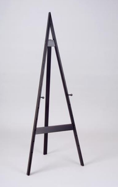 Floor Easel - Adjustable Black Wood 58"